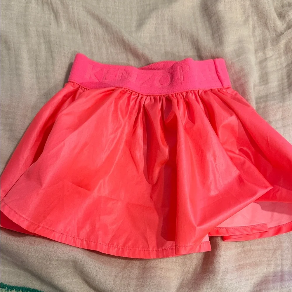 Kenzo Bright Pink Flared Skirt